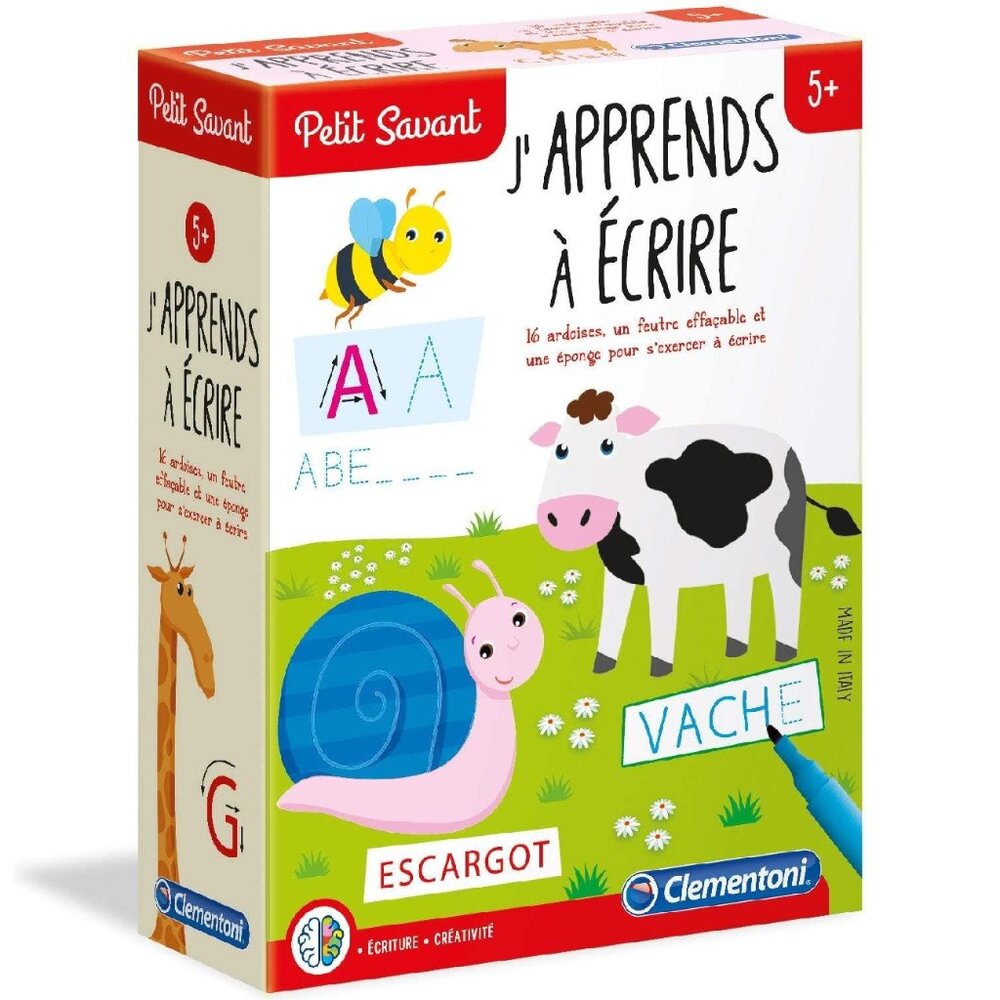 Clementoni Petit Savant-J'apprends A Ecrire( Learning to Write) Age 5+New Sealed